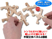 木製立体パズル6個組