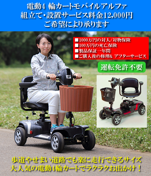 電動4輪カートモバイルアルファ 組立て・設置サービス