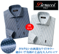 ピエルッチ綿100％千鳥柄長袖シャツ同サイズ２色組 / PIERUCCI