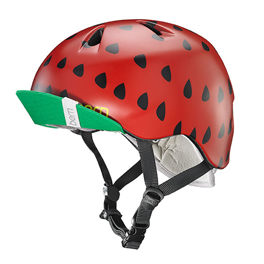 bern バーン ヘルメット キッズ NINA BE-VJGSRSV Satin Red Strawberry