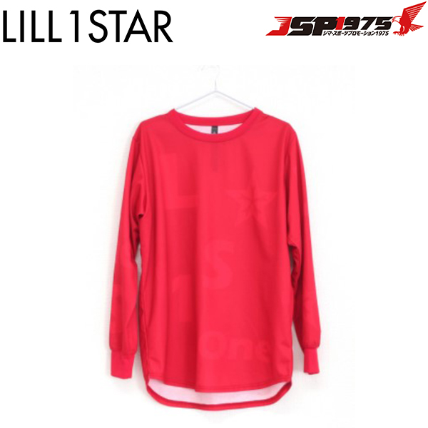 リルワンスター Lill one STAR ロングTシャツ レッド JSP1975