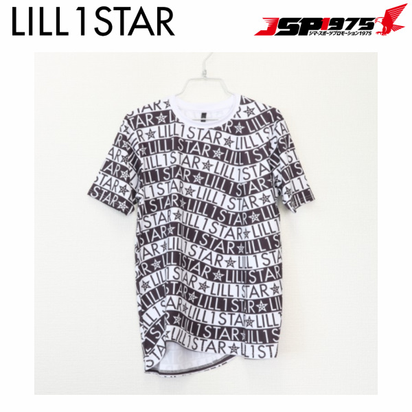 【リルワンスター】Lill one STAR トリックボーダーTシャツ ブラック/ホワイト トレーニングウェア 半袖 ウェア アパレル スポーツ