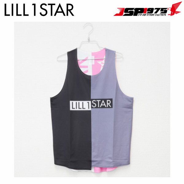 【リルワンスター】Lill one STAR ダブルサイドタンクトップ グレー/ピンク