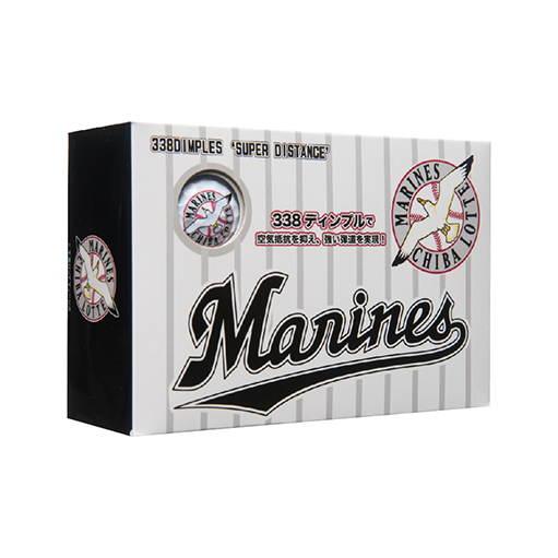 レザックス 千葉ロッテマリーンズ ゴルフボール ６個入り ゴルフ ボール ホワイト プロ野球 球団 グッズ ギフト プレゼント lmba-7756