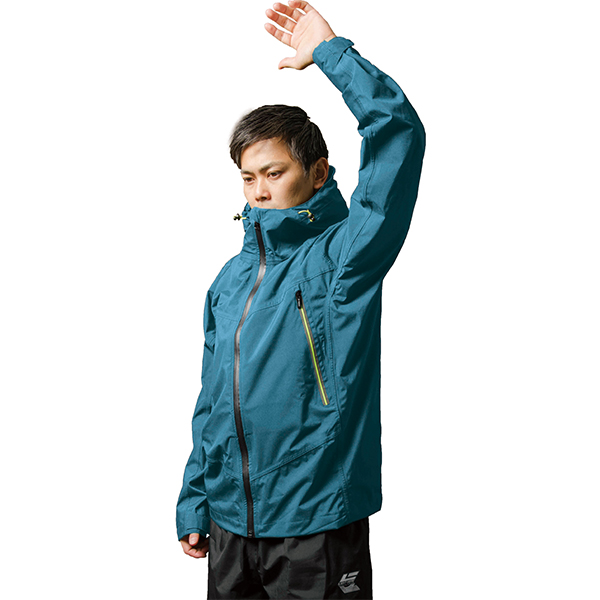 Makku マック アークライトレインスーツ ブルー レインウェア 雨具 作業服 作業着 ワークユニフォーム 上下セット カッパ as300