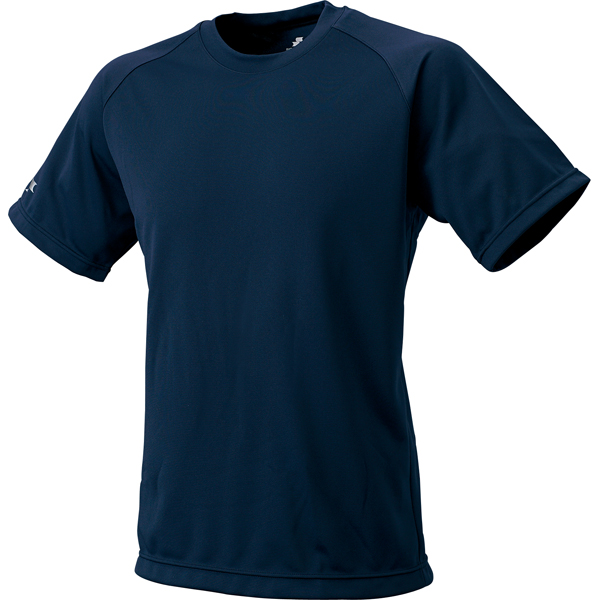 エスエスケイ SSK bt2250 クルーネックTシャツ 半袖 シャツ 練習着 Sサイズ ネイビー 野球 野球用品