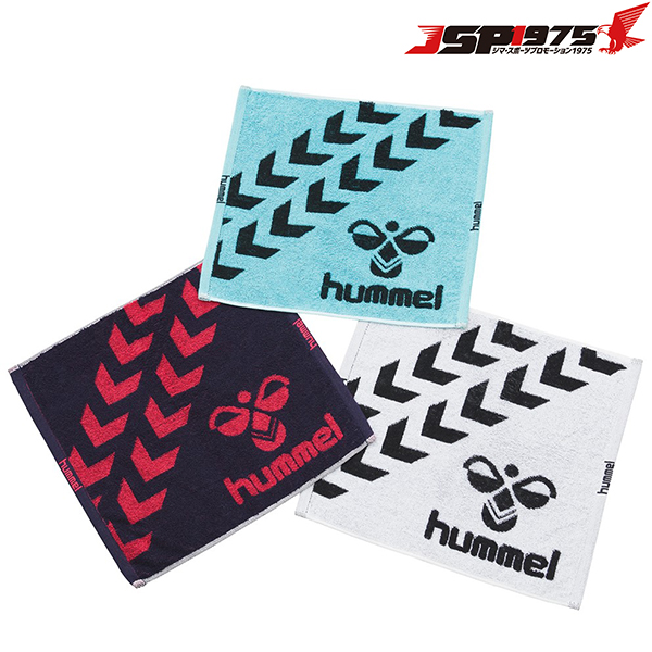 ヒュンメル hummel ハンドタオル 国産 340×350mm タオル サッカー フットサル サッカー用品 haa5022