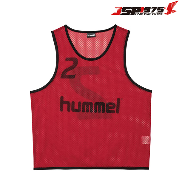 ヒュンメル hummel トレーニングビブス チリペッパー 10着セット ビブス サッカー フットサル サッカー用品 hak6006z