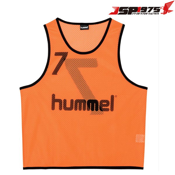 ヒュンメル hummel トレーニングビブス オレンジ 10着セット ビブス サッカー フットサル サッカー用品 hak6006z