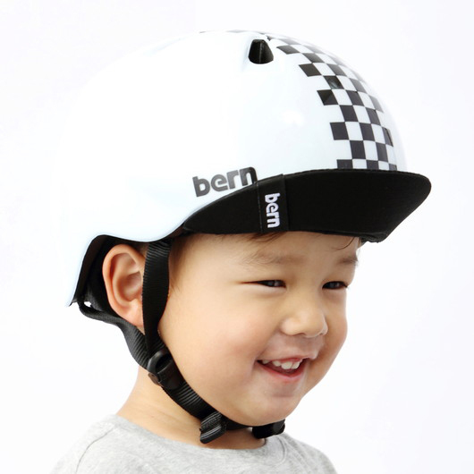 bern バーン ヘルメット キッズ NINO BE-VJBWBC Gloss Checker Black