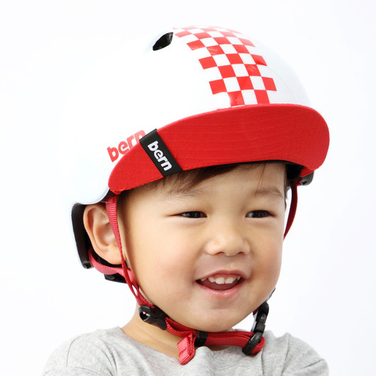 bern バーン ヘルメット キッズ NINO BE-VJBWRC Gloss Checker Red