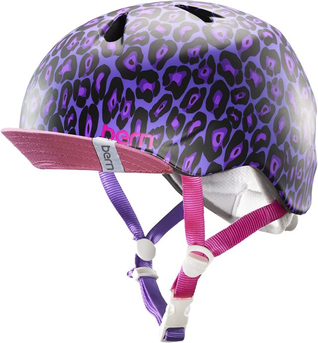 bern バーン ヘルメット キッズ NINA BE-VJGPLV Satin Purple Leopard