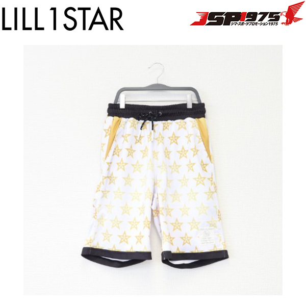 リルワンスター Lill one STAR ドライスターパターンハーフパンツ ホワイト トレーニングパンツ ウェア パンツ