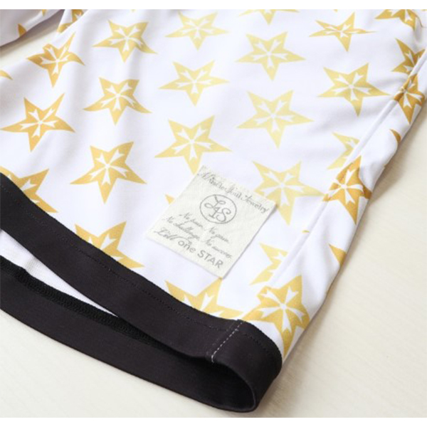 リルワンスター Lill one STAR ドライスターパターンハーフパンツ ホワイト トレーニングパンツ ウェア パンツ