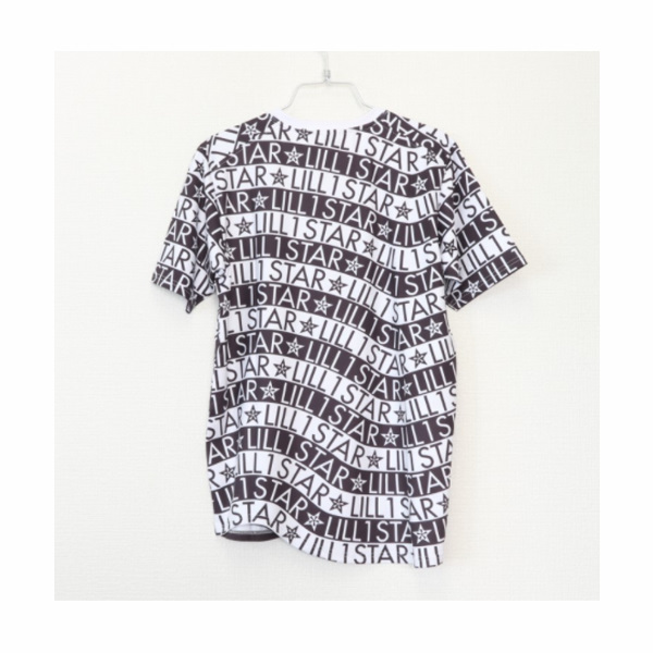 【リルワンスター】Lill one STAR トリックボーダーTシャツ ブラック/ホワイト トレーニングウェア 半袖 ウェア アパレル スポーツ