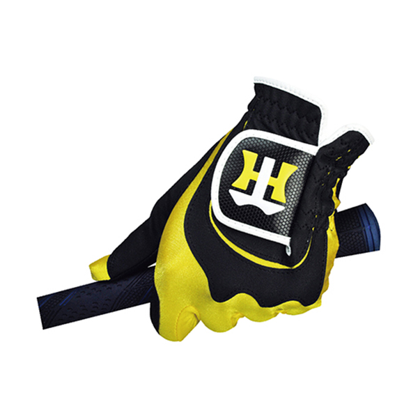 レザックス 阪神タイガース ゴルフグローブ ブラックxイエロー フリーサイズ ゴルフ 手袋 左手用 グッズ プロ野球グッズ htgl-7654