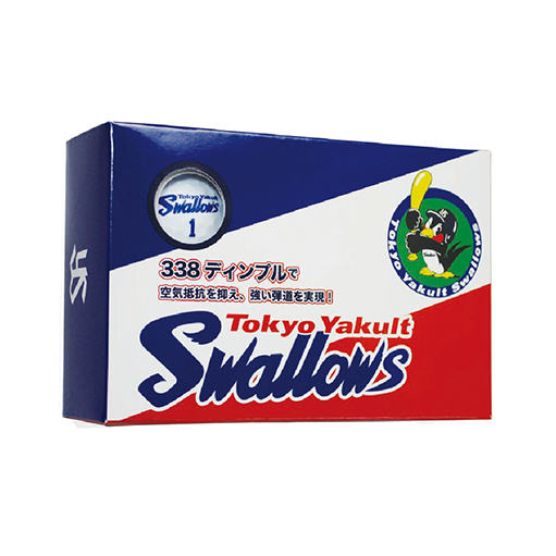 レザックス ヤクルトスワローズ ゴルフボール ６個入り ゴルフ ボール ホワイト プロ野球 球団 グッズ ギフト プレゼント ysba-9782