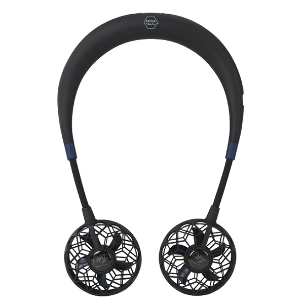 スパイス SPICE ダブルファン ハンズフリー ネイビー 首掛け 首かけ 携帯用 扇風機 ハンズフリーファン ハンディファン df201ny