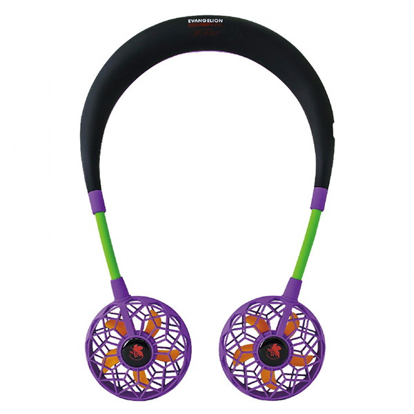 スパイス SPICE ダブルファン ver.2.0 エヴァンゲリオンスポーツ 初号機モデル 首掛け 首かけ 携帯用 扇風機 ハンディファン df210evpb