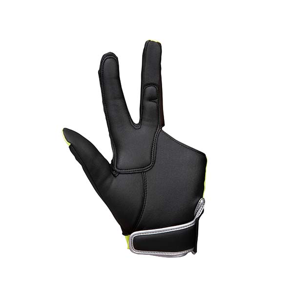 ザナックス XANAX 3本指守備手袋 ブラック×ブラック 左手用 高校