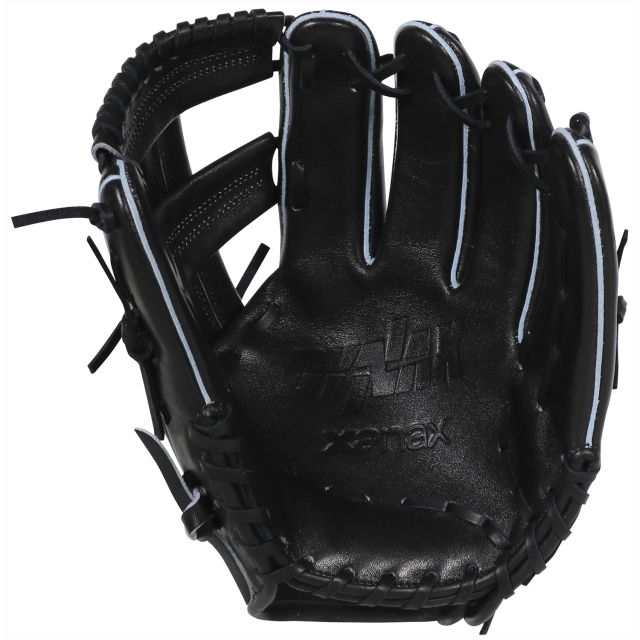ザナックス XANAX brg-8153 軟式 ソフト 兼用 グラブ グローブ オールラウンド ブラック 右投用 野球 野球用品 送料無料