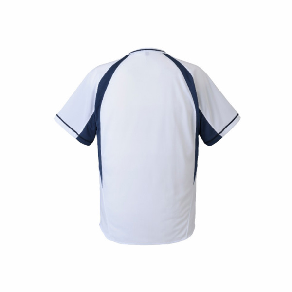 【デサント】DESCENTE DB-103B 2ボタンベースボールシャツ ブラック×Sホワイト