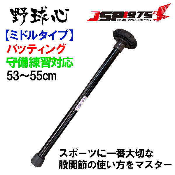 野球心 水口栄二 野球ギア スピンスティック ミドルタイプ オリジナル練習器具 下半身強化 バッティング練習 野球 野球用品 送料無料