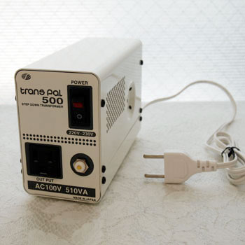 PAL-500EP｜220-230Vの国で100Vに降圧するダウントランス500W 安全機能 