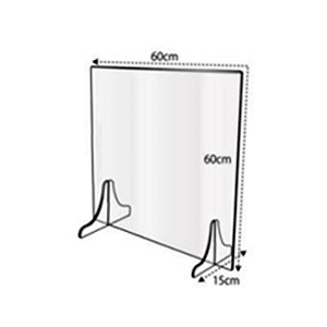 【別送商品】W600×H600 飛沫防止アクリルパーテーション 10枚セット