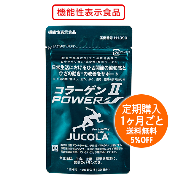 【定期購入1ヶ月ごと】コラーゲン2パワー（120粒入）※送料無料・ポスト投函