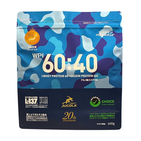 プロテインパワー60:40（600g）天然カカオ使用のココア味