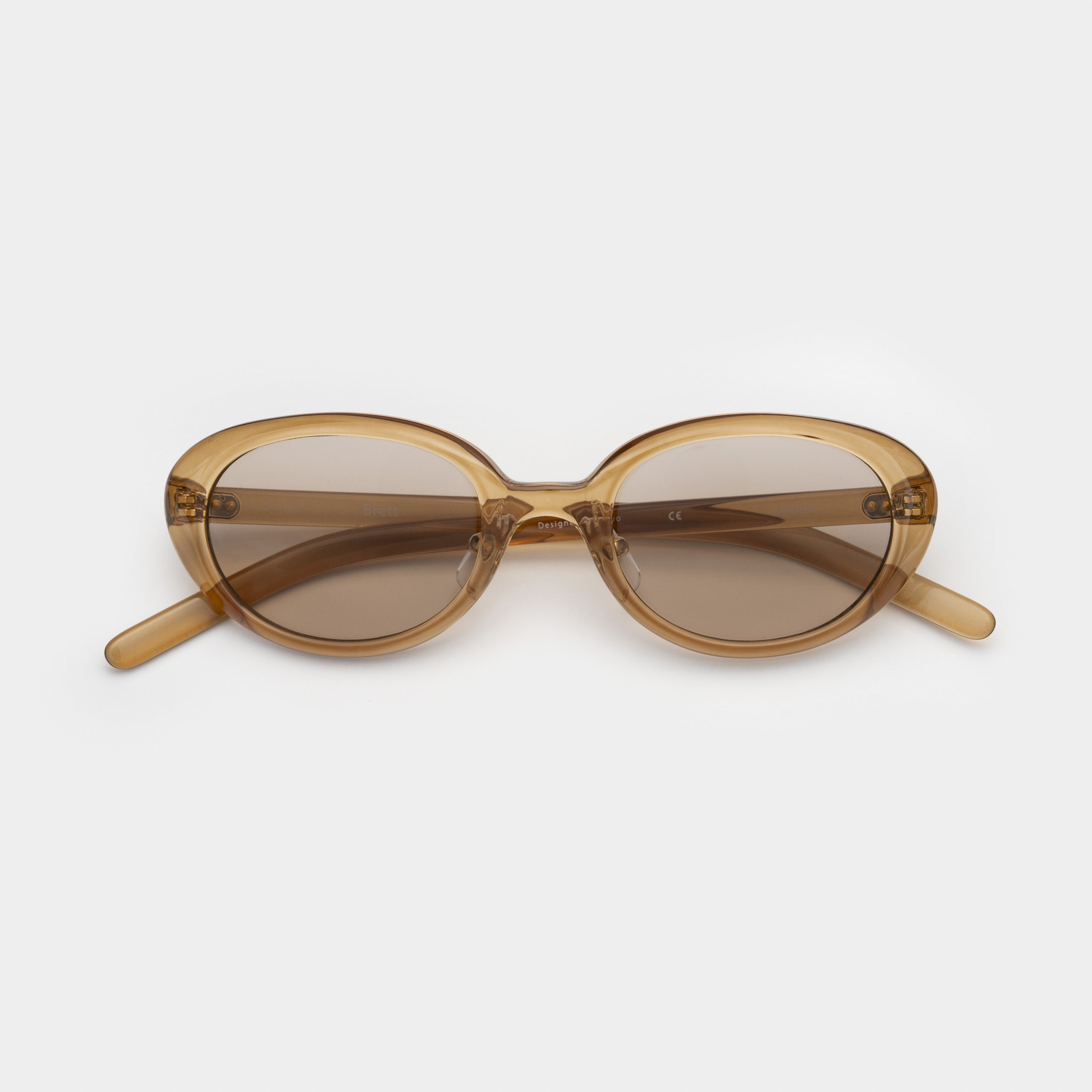 BRETT Clear Brown / Light Brown Lens sunglasses《ブレット クリアブラウン ライトブラウンレンズ サングラス》