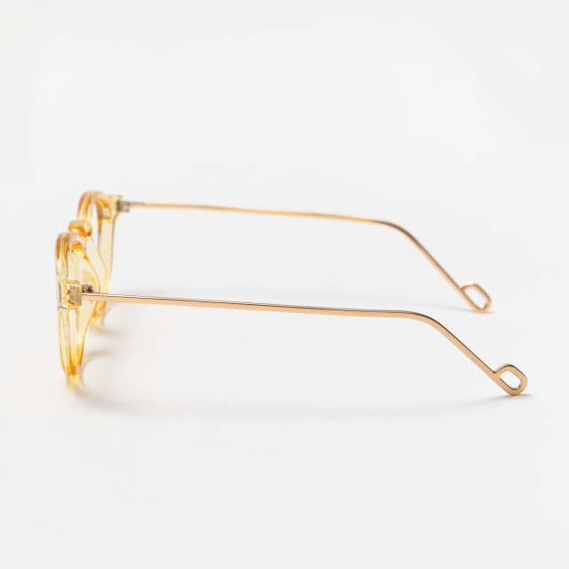 もるるん　アイヴァン　バレルシェイプアンティークゴールドサングラス EVANS Honey Gold 《エバンス ハニーゴールド》