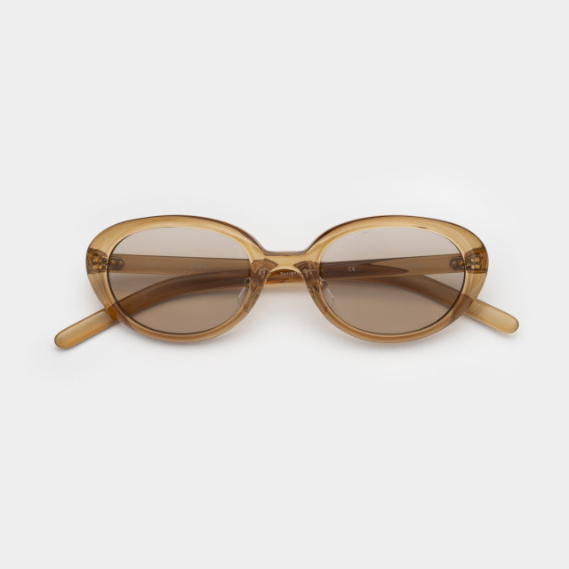 BRETT Clear Brown / Light Brown Lens sunglasses《ブレット クリアブラウン ライトブラウンレンズ サングラス》