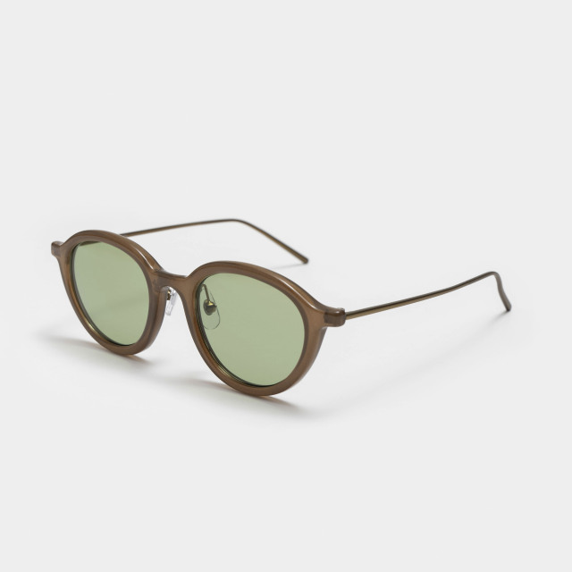MILLS Medium Brown / Green Lens sunglasses《ミルズ ミディアム