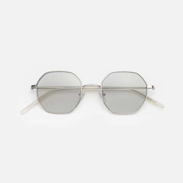 CHERYL Clear White / Light Gray Lens sunglasses《シェリル クリアホワイト ライトグレーレンズ サングラス》