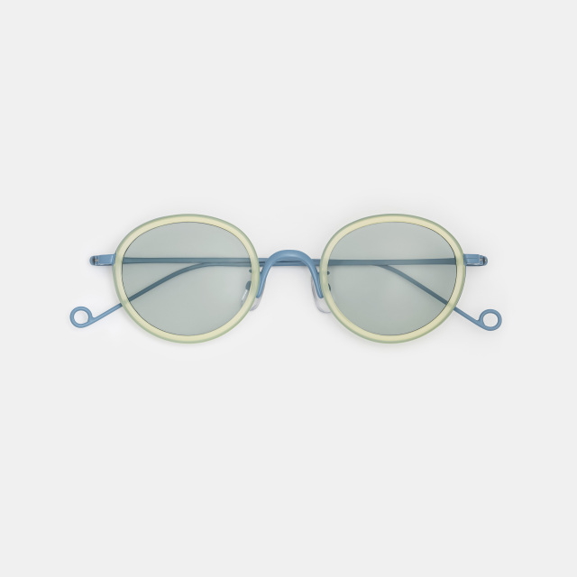 "Carole Baijings × Ciqi " HERBIE Colourways by Carole Baijings Lime Haze Light Green lens sunglasses《ハービー ライムヘイズライトグリーンレンズサングラス》