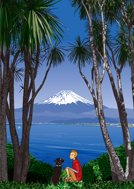 額装ジクレーイラスト「nascer do sol」 ジュジュタケシ