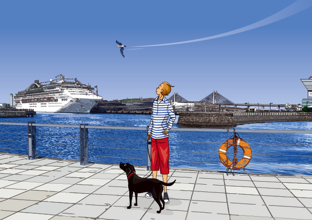 ジュジュタケシさん ジクレーイラスト 河原 【公式通販】