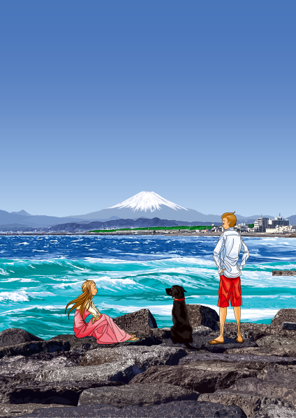 額装ジークレーイラスト「いつもそこには」