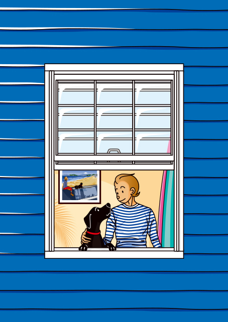 額装ジクレーイラスト「EnjoyHome」