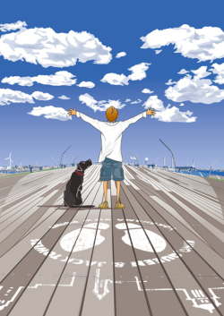 額装ジクレーイラスト「ohsanbashi」