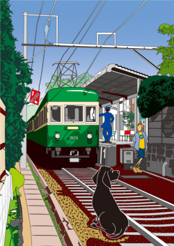 額装ジクレーイラスト「WADAZUKA」 ジュジュタケシミュージアムショップ
