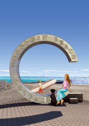 額装ジークレーイラスト「あの歌が聴こえる」