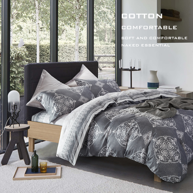 お洒落な花柄高級布団カバー３点セット(シングル) Bella26 (寝具/寝具カバー/ベッドリネン/ベッドカバー/シーツ/掛け布団カバー/布団カバー/ボックスシーツ/ピロケース/枕カバー)