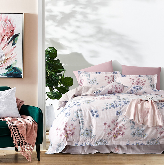 美しい布団カバー３点セット(シングル) HLN001 (寝具/寝具カバー/ベッドリネン/ベッドカバー/シーツ/掛け布団カバー/布団カバー/ボックスシーツ/ピロケース/枕カバー)