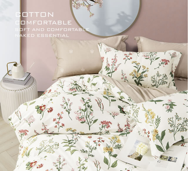 お洒落な花柄高級布団カバー４点セット(ダブル) MX001 (寝具/寝具カバー/ベッドリネン/ベッドカバー/シーツ/掛け布団カバー/布団カバー/ボックスシーツ/ピロケース/枕カバー)