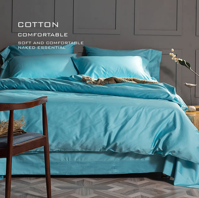 純色高級長綿布団カバー４点セット Flora9 (寝具/寝具カバー/ベッドリネン/ベッドカバー/シーツ/掛け布団カバー/布団カバー/ボックスシーツ/ピロケース/枕カバー)