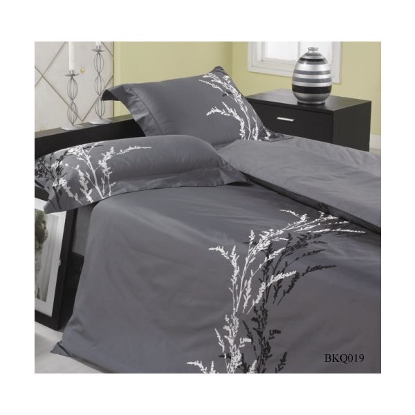 BKQ019ピロケースL(刺繍)(ベッドリネン 寝具カバー 掛け布団カバー ボックスシーツ 枕カバー 北欧 花柄)