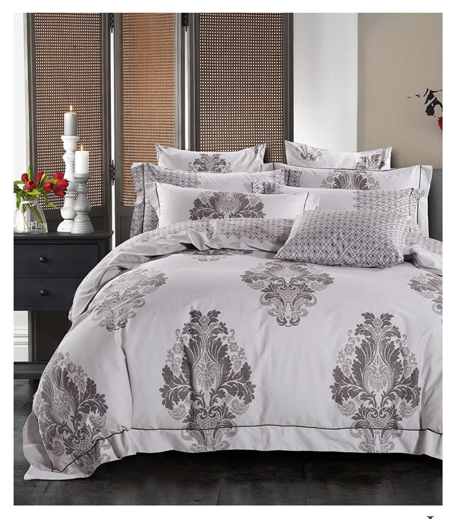 美しい布団カバー３点セット(シングル) JWN004 (寝具/寝具カバー/ベッドリネン/ベッドカバー/シーツ/掛け布団カバー/布団カバー/ボックスシーツ/ピロケース/枕カバー)